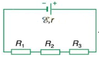 Cho mạch điện như hình vẽ.   Biết E=12V, r = 2, R1 = 1; R2 =2 ; R3 = 3; C1 = 1F; C2 = 2F. Điện tích trên từng tụ điện là?  (ảnh 2)