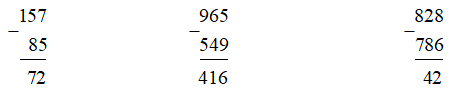 Đặt tính rồi tính: a) 64 + 73 326 + 58 132 + 597 b) 157 – 85 965 – 549	 (ảnh 2)