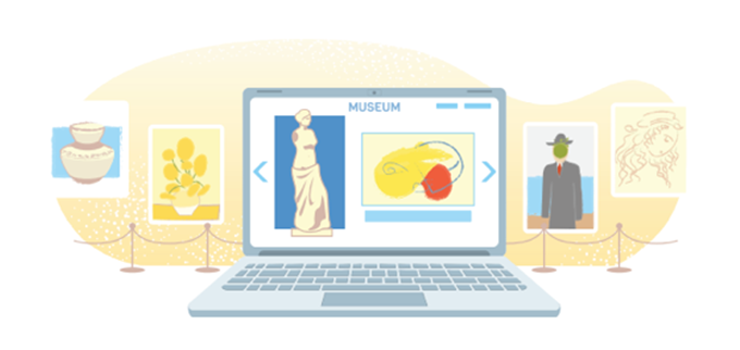 Internet research. Find out some facts about one of the virtual museums mentioned in exercise 5. Share your information with the class. (Tìm kiếm. Tìm thêm các thông tin về một trong những bảo tàng được nhắc đến ở bài tập 5. Chia sẻ thông tin đó với các bạn cùng lớp) (ảnh 1)