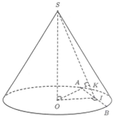 Cho hình nón tròn xoay có chiều cao h = 20 (cm), bán kính đáy r. (ảnh 1)