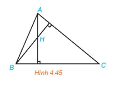 Cho tam giác ABC với A(-1;2), B(8;-1), C(8;8). Gọi H là trực tâm tam giác ABC. (ảnh 1)