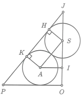 Cho hình nón chứa bốn mặt cầu cùng có bán kính là  căn bậc hai của 2, (ảnh 3)