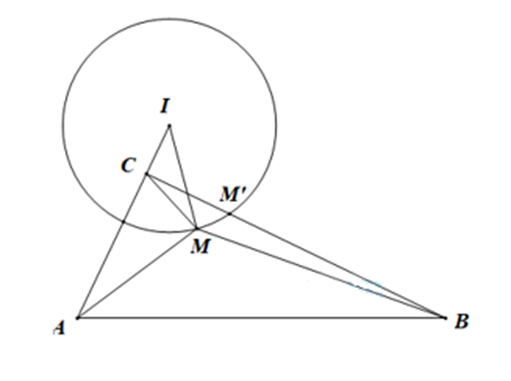 Trong không gian Õyz  cho mặt cầu (S): (x-1)^2+y^2+(z-2)^2=10  và hai điểm A(1;2;-4) ;B(1;2;14)  . Điểm M(a.b.c)  là điểm nằm trên (ảnh 1)