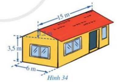Bài 5 trang 87 Sách giáo khoa Toán lớp 7 Tập 1: Một ngôi nhà có cấu trúc và kích  (ảnh 1)