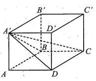 Cho hình lập phương ABCD.A’B’C’D’ có đường chéo bằng  (ảnh 1)