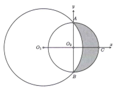 Cho hai đường tròn (O1;10) và (O2;8) cắt nhau tại hai điểm A, B (ảnh 2)
