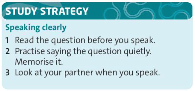 USE IT! Read the Study Strategy. Work in pairs. Ask and answer  (ảnh 1)