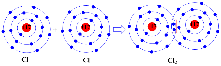 Hãy mô tả sự hình thành liên kết cộng hóa trị trong phân tử khí chlorine, khí nitrogen. (ảnh 1)