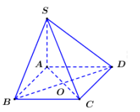 Cho hình chóp S.ABCD có đáy ABCD là hình vuông cạnh a. Đường thẳng (ảnh 1)