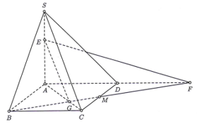 Cho hình chóp S.ABCD có đáy là hình chữ nhật, (ảnh 1)