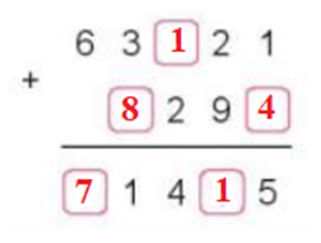 Tìm chữ số thích hợp: 63 dấu hỏi 21 + dấu hỏi 29 (ảnh 2)