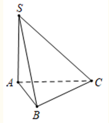 Cho hình chóp S.ABC có đáy ABC là tam giác vuông cân tại B, cạnh  (ảnh 1)