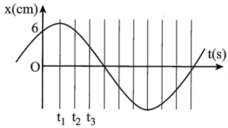 Một chất điểm dao động điều hòa có li độ phụ thuộc theo thời gian (ảnh 1)