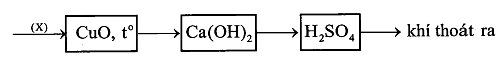 Cho hỗn hợp X gồm CO2, CO, N2 và hơi nước lần lượt (ảnh 1)