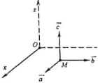 Trong không gian Oxyz, tại một điểm M có sóng điện từ lan truyền qua như hình vẽ. Nếu véctơ a biểu diễn phương chiều của v  thì véctơ  b và  c  lần lượt biểu diễn (ảnh 1)