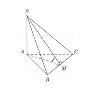 Cho hình chóp S.ABC có đáy ABC là tam giác đều cạnh a . Cạnh bên SA=a căn 3  và vuông góc với mặt đáy  . Gọi   là góc giữa hai mặt phẳng  (SBC) và (ABC) . Mệnh đề nào sau đây đúng? (ảnh 1)
