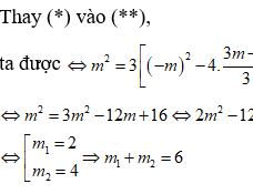 Cho hàm số y=3x+4/x+4  có đồ thị (c) . Tổng các giá trị của tham số m  (ảnh 3)