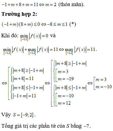 Cho hàm số y=f(x)=2x^3-3x^2+m+4 . Gọi S là tập hợp tất  (ảnh 1)