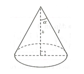 Cho hình nón tròn xoay có đường cao h=20cm . Gọi 2 anpha là góc ở đỉnh của hình nón với  tan anpha=3/4. Độ dài đường sinh của hình nón là: (ảnh 1)
