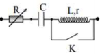 Câu 40: Đặt một điện áp xoay chiều có giá trị hiệu dụng và tần số không đổi và hai đầu một đoạn mạch như hình vẽ. Khi K đóng, điều chỉnh giá trị của biến trở đến giá trị R1 hoặc R2 thì công suất tỏa nhiệt trên mạch đều bằng P. Độ lệch pha giữa điện áp tức thời hai đầu mạch và dòng điện trong mạch khi R = R1 là φ1, khi R = R2 là 	   φ2, trong đó   Khi K mở, điều chỉnh giá trị R từ 0 đến rất lớn thì công suất tỏa nhiệt trên biến trở R cực đại bằng   công suất trên cả mạch cực đại bằng   Hệ số công suất của cuộn dây là  (ảnh 1)