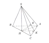Cho hình chóp S.ABC có đáy ABC là tam giác vuông tại A, AB=a, AC=ă căn 3 . Tam giác SBC đều và nằm trong mặt phẳng vuông với đáy. Tính khoảng cách d từ B đến mặt phẳng  . (ảnh 1)