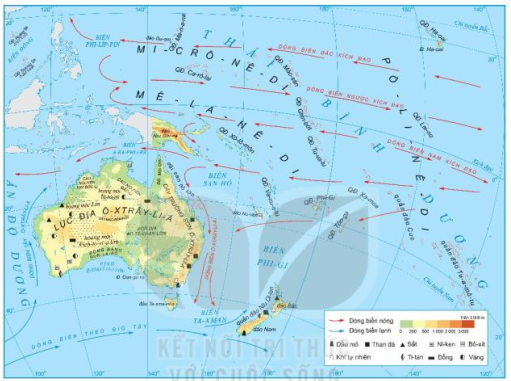 Dựa vào thông tin trong mục 1 và hình 1, hãy:   - Xác định trên hình 1 vị trí của lục địa Ô-xtraay-li-a và các khu vực của vùng đảo châu Đại Dương. - Nêu đặc điểm vị trí địa lí, hình dạng và kích thước của lục địa Ô-xtrây-li-a.  (ảnh 1)