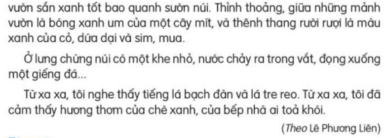 Tìm trong câu văn:  - Tả đỉnh núi vào cuối thu sang đông.  - Tả ngon (ảnh 3)