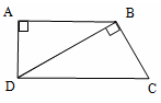  Hình bên có các cặp cạnh vuông góc là a AB và  AD; BD và BC (ảnh 1)