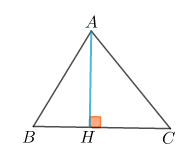 Tam giác ABC có AC=4, góc ACB=60 độ. Tính độ dài đường cao h xuất phát từ  (ảnh 1)