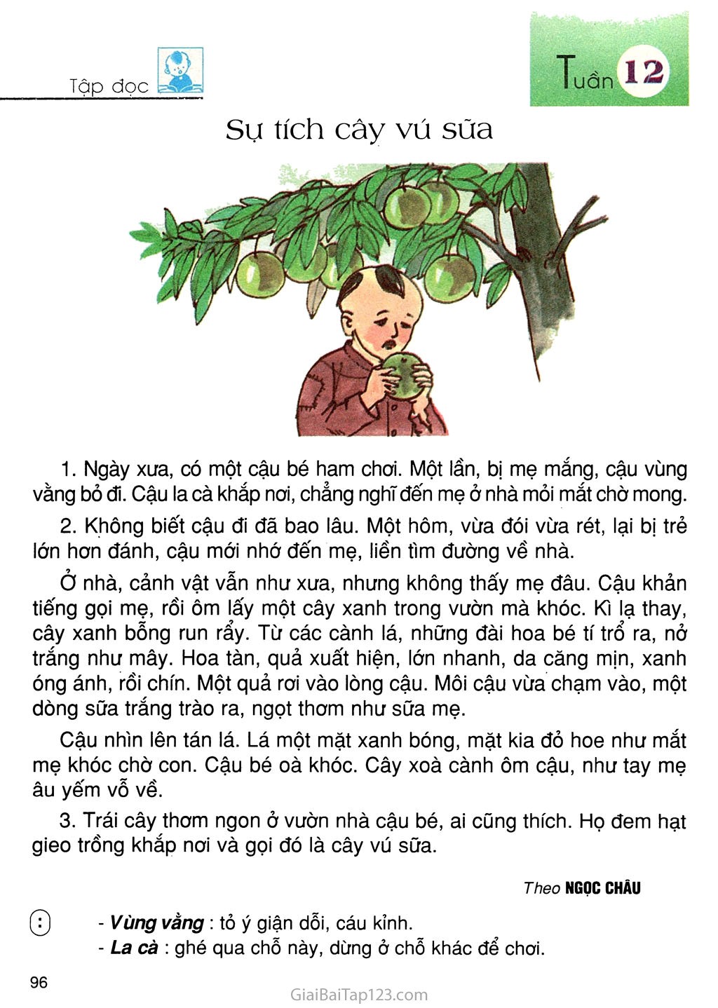 Tìm đọc câu chuyện, bài văn, bài thơ về một loài cây (ví dụ: Sự tích  (ảnh 1)