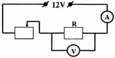 Trong mạch điện có sơ đồ như sau: Nguồn điện có hiệu điện thế không đổi là 12V, điện trở (ảnh 1)