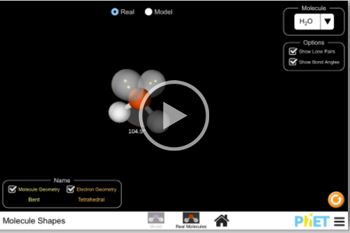 Thực hành thí nghiệm “Hình dạng phân tử” bằng phần mềm PhET.  (ảnh 2)