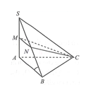 Cho hình chóp S.ABC có SA vuông góc với (ABC) , tam giác ABC đều AB=a ; góc giữa SB và mặt phẳng (ABC)  bằng 60 độ . Gọi M, N lần lượt là trung điểm của SA, SB. Tính thể tích khối chóp SMNC. (ảnh 1)
