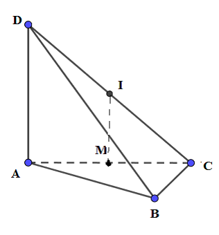 Cho tứ diện ABCD có DA vuông góc với (ABC) và AD = a (ảnh 1)