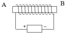 a) Phát biểu quy tắc nắm tay phải?  b) Hãy xác định chiều đường sức từ trong lòng ống dây và  (ảnh 1)