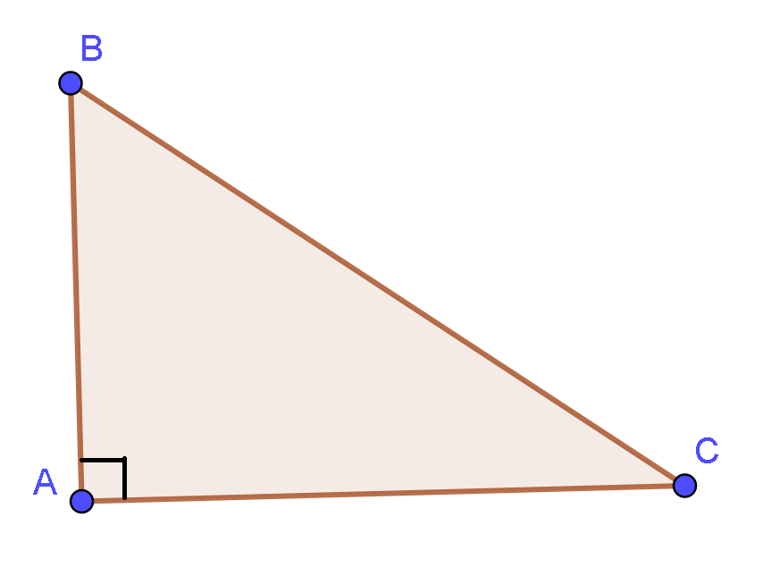 Cho tam giác ABC vuông tại A và có AB=3, AC=4. Tính (ảnh 1)