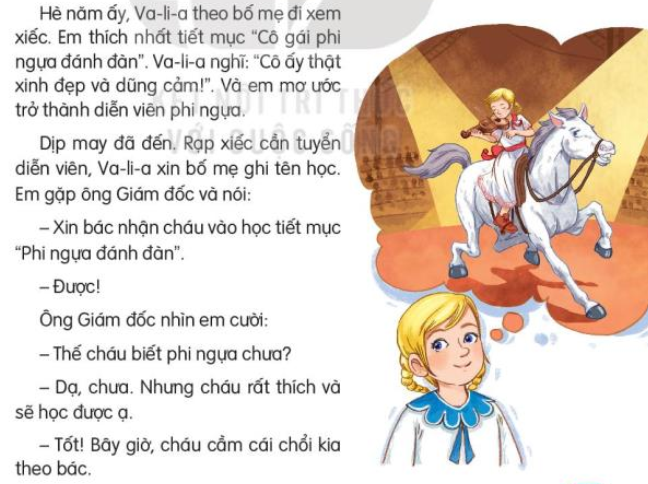 Đi xem xiếc về, Va-li-a mơ ước điều gì? (ảnh 1)