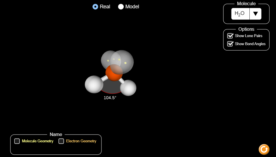 Thực hành thí nghiệm “Hình dạng phân tử” bằng phần mềm PhET.  (ảnh 6)