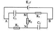 Cho mạch điện như hình vẽ: E = 12V, r = 2 omega, R1 = 1 omega (ảnh 1)