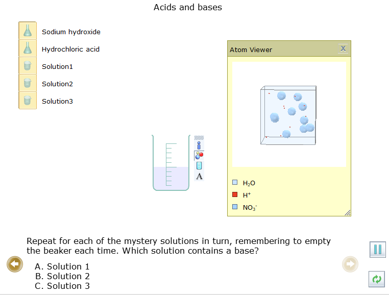 Sử dụng thẻ Open – local để mô phỏng thí nghiệm “Acid and base”.  (ảnh 7)