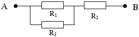 Cho mạch điện như sơ đồ (hình vẽ). Biết R­1 = 6 Ôm, R2 = 12 Ôm, UAB =  36V.  a/ Tính điện trở (ảnh 2)