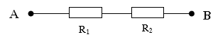 Cho mạch điện như sơ đồ (hình vẽ). Biết R­1 = 6 Ôm, R2 = 12 Ôm, UAB =  36V.  a/ Tính điện trở (ảnh 1)