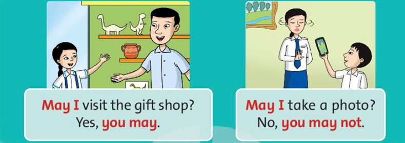 Listen and say (Nghe và nói) May I visit the gift shop? (ảnh 1)