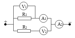 Cho mạch điện như Hình 1. Các điện trở R1  (ảnh 2)