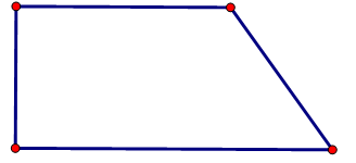 Dùng ê-ke, hãy vẽ hình tứ giác có hai góc vuông, một góc nhọn và một góc tù. (ảnh 1)