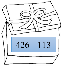 Hộp quà nào sau đây ghi phép tính có kết quả bằng phép tính: 56 + 179A. 426 - 113426 - 113B. 230 + 5230 + 5C. 167 + 53167 + 53D. 532 - 267532 - 267 (ảnh 1)