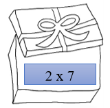 Hộp quà nào sau đây ghi phép tính có kết quả bằng phép tính: 5 x 42 x 72 x 7A. B. 5 x 85 x 8C. 2 x 102 x 10D. 2 x 42 x 4 (ảnh 1)