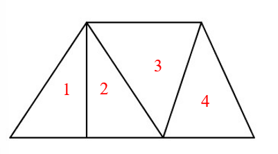 Có bao nhiêu hình tam giác trong hình sau?  (ảnh 2)