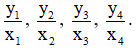 Cho biết giá trị tương ứng của hai đại lượng y và x tỉ lệ thuận với nhau trong  (ảnh 2)