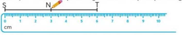 a) Dưới đây là cách xác định trung điểm của một đoạn thẳng. (ảnh 1)